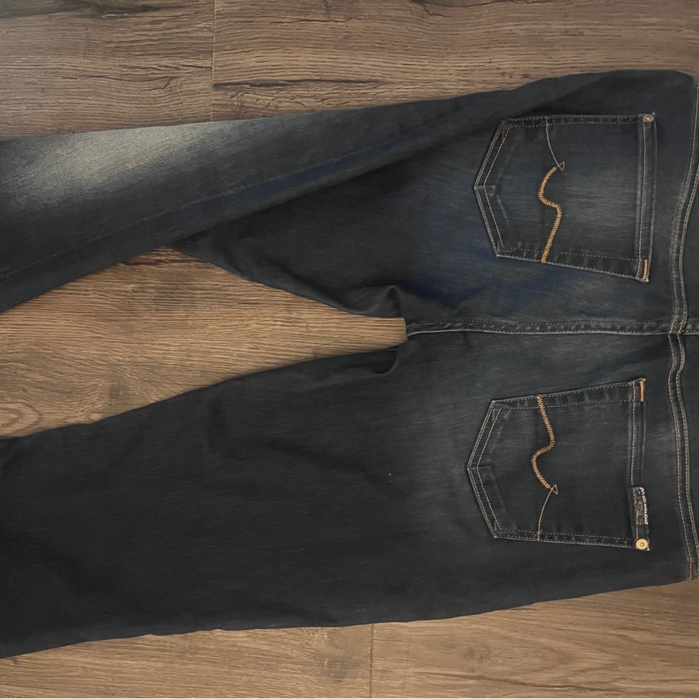 7 For All Mankind Dark Indigo Bootcut Jeans - Picture 7 of 10